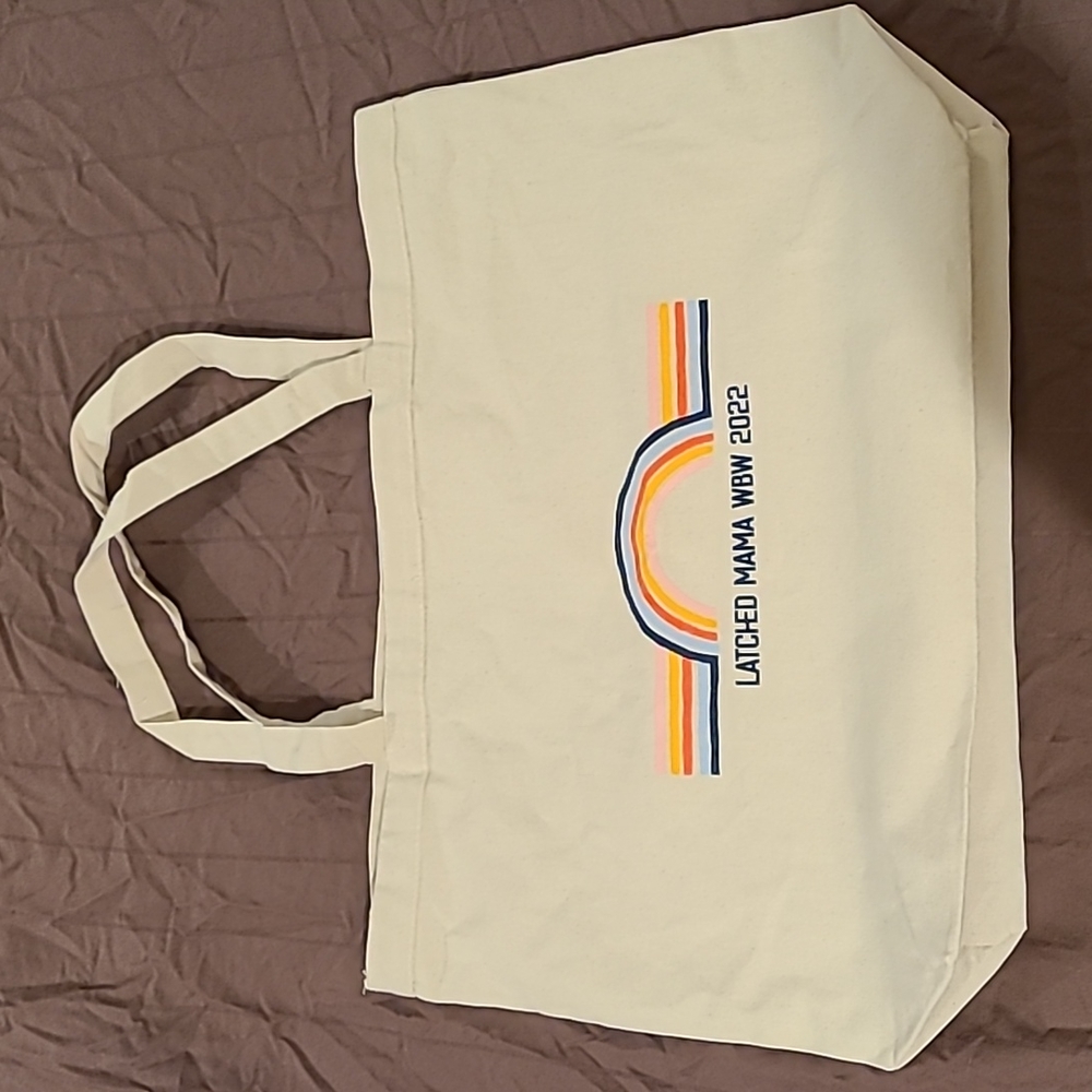 Latched Mama World Breastfeeding Week Canvas Tote